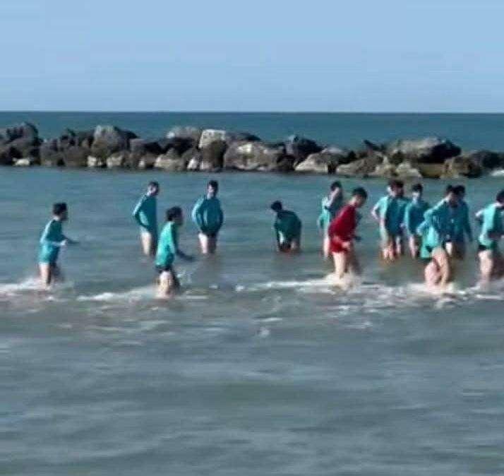 allenamento al mare 