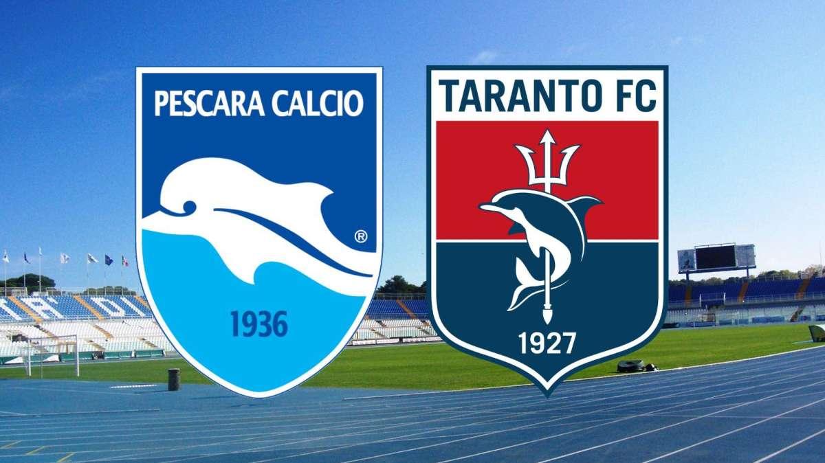 PESCARA-TARANTO 0-2: terzo ko per il Delfino, è crisi