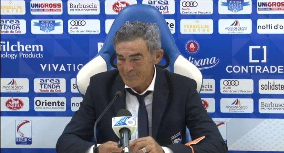 Pescara-Vis Pesaro, Auteri: "Sono rammaricato perchè avremmo potuto vincerla"