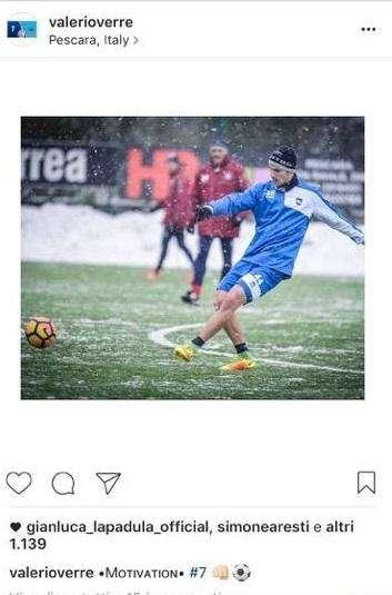 FOTO - Verre in allenamento sotto la neve 