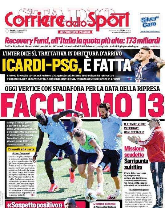 Corriere dello Sport: "Facciamo tredici!"