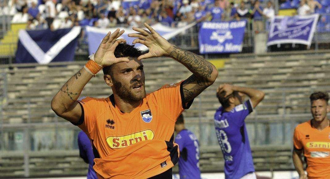 Monachello contro il Cittadella: l'unico gol lo scorso anno