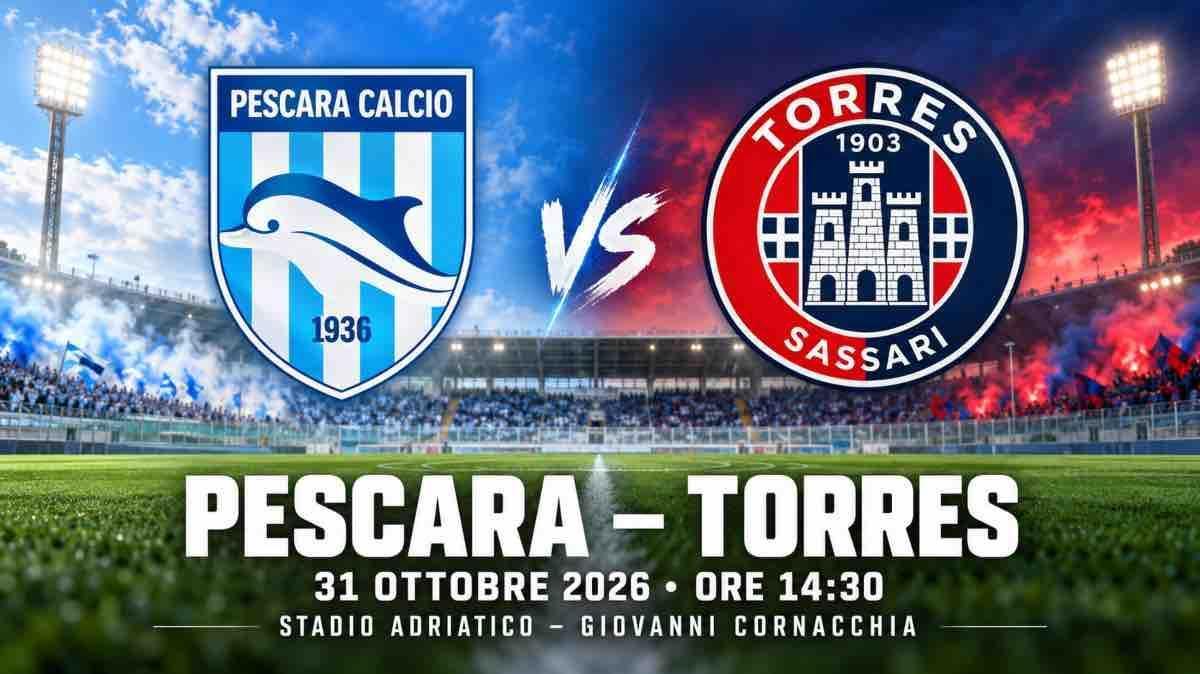 SEGUI IL LIVE | PESCARA-TORRES 0-0 A FINE PRIMO TEMPO