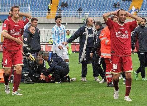 14 aprile 2012, muore Piermario Morosini durante Pescara-Livorno