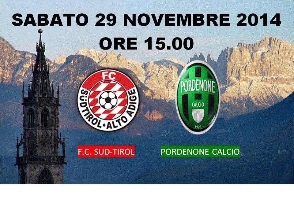 Sud Tirol-Pordenone, convocati e probabili formazioni
