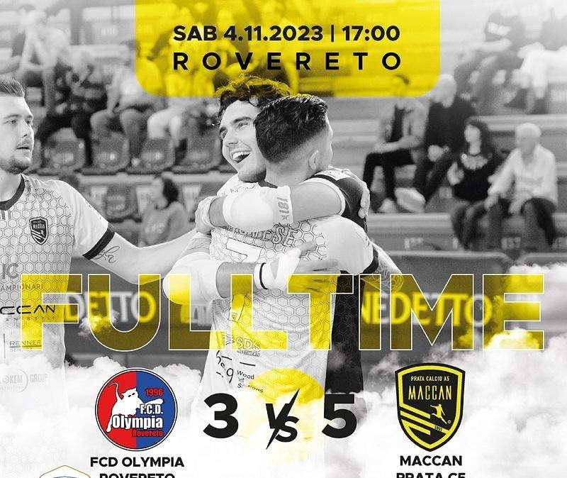 Calcio a 5: Maccan Prata C5, la vittoria in trasferta vale la vetta