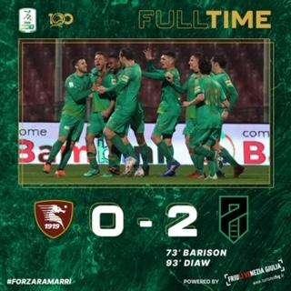 I Ramarri espugnano l'Arechi; Salernitana-Pordenone 0-2, il tabellino