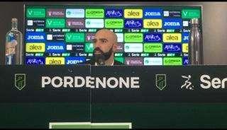 Pordenone-Perugia, Pasa: "Pensiamo partita per partita, conquistiamo la quota salvezza e poi vediamo"