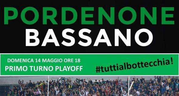 Pordenone Calcio - Primo turno playoff, Pordenone-Bassano (14 maggio, ore 18): informazioni prevendita