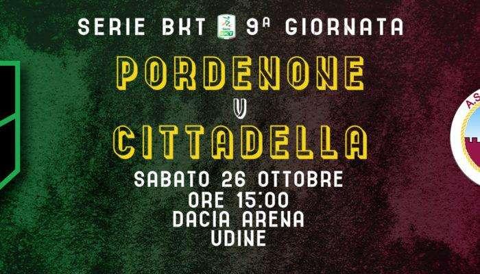 Pordenone-Cittadella, prevendita attiva
