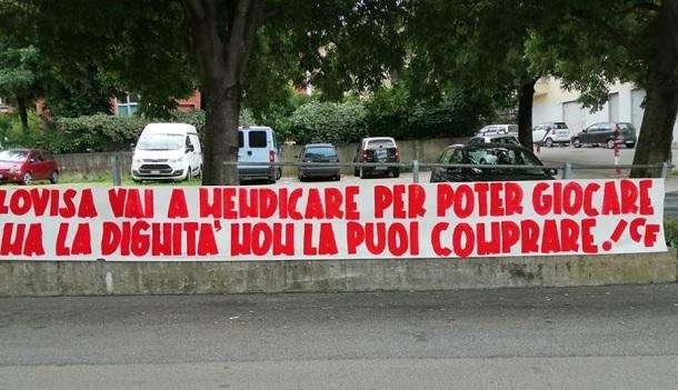 Pordenone Calcio, ancora striscioni di protesta dei tifosi della Triestina