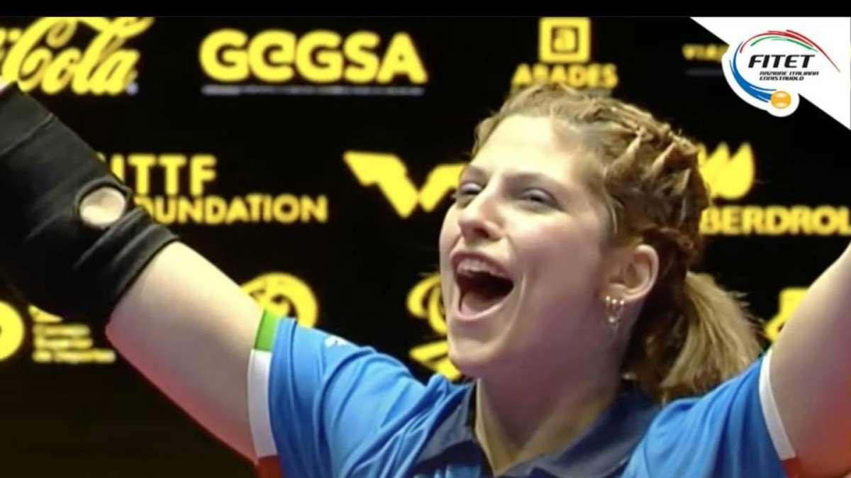 Tennistavolo: Giada Rossi oro in classe 2