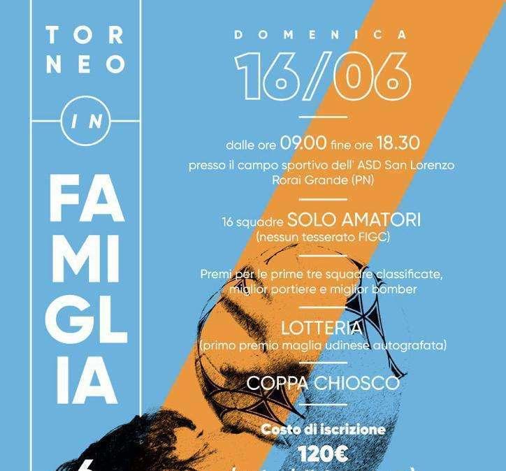 "Torneo in Famiglia", al via la Prima Edizione al Pol. San Lorenzo