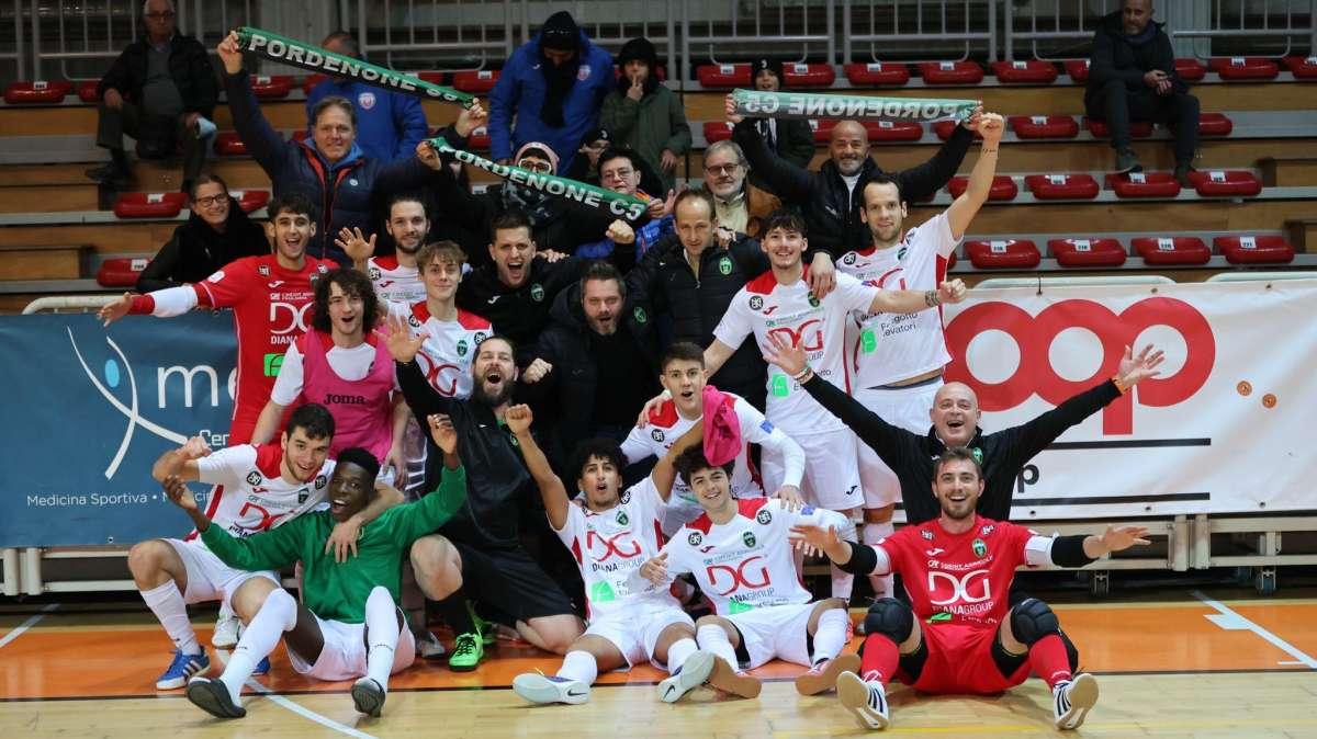 Calcio a 5: ad Asti il Diana Group Pordenone conquista il suo 7° successo stagionale