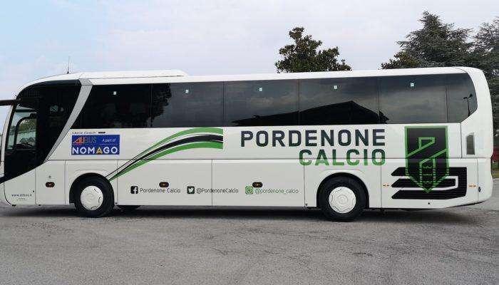 Pordenone Calcio: Nomago fornirà il servizio di trasporto della 1° Squadra del campionato di serie BKT 2019/20.