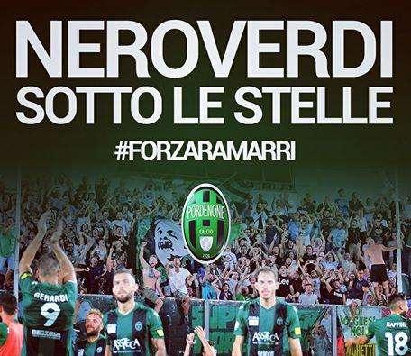 Pordenone Calcio: Stasera festa verdenera in piazza XX Settembre