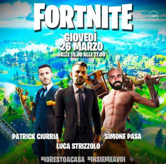 Pordenone Calcio:  #Fortnite, gioca a distanza con Ciurria, Strizzolo e Pasa