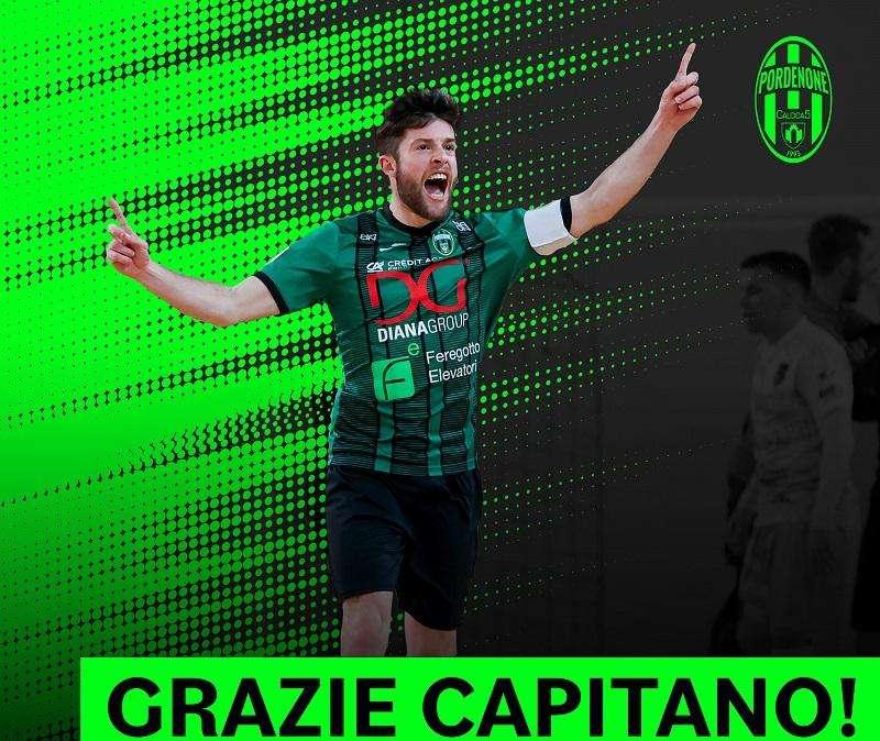 Calcio a 5: Pordenone C5, capitan Milanese lascia dopo 8 anni