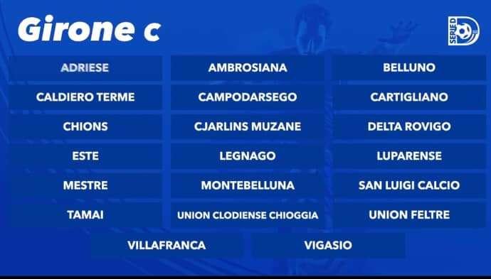 Serie D: Tamai e Chions ancora nel girone C