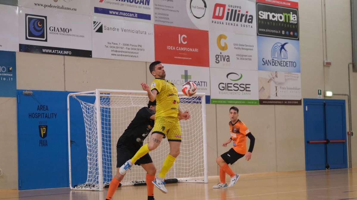 Calcio a 5: Maccan Prata C5, i gialloneri archiviano anche pratica Orange Asti