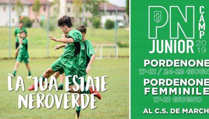 Pordenone Calcio: PN Junior Camp 2019, iscrizioni aperte
