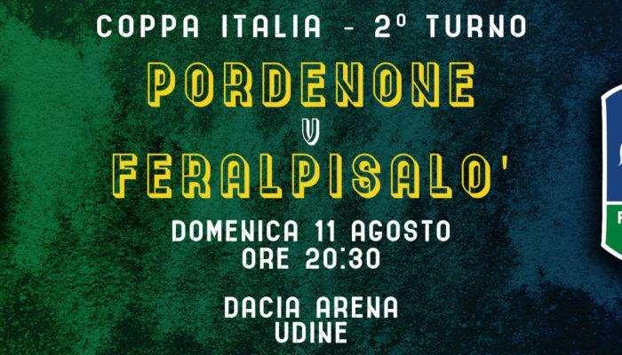 2° turno Coppa Italia: Pordenone-FeralpiSalò, prevendita attiva