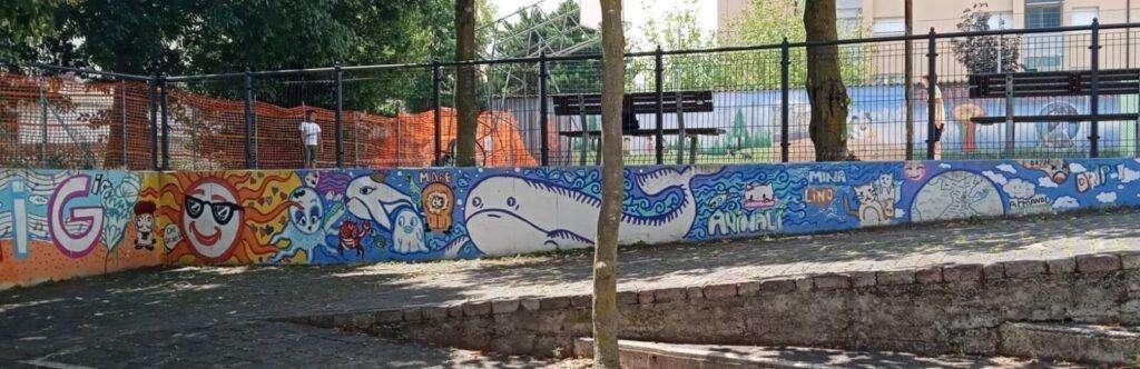 Polisportiva Villanova: inaugurato un murale presso la parrocchia Cristo Re
