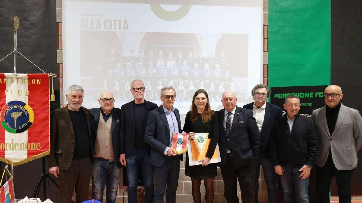 Pordenone Fc: serata conviviale al De Marchi con il Panathlon Club Pordenone.