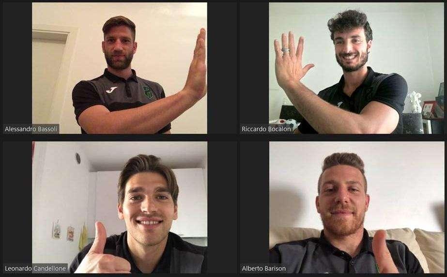 Pordenone Calcio: I ramarri incontrano gli alunni nella Classe Neroverde virtuale