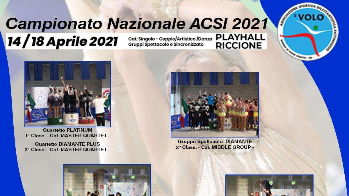 Pattinaggio: le atlete de IL VOLO Bannia brillano al campionato nazionale Acsi 