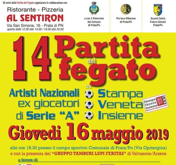 "Partita del fegato": domani a Prata la 14° edizione con tanti ospiti illustri