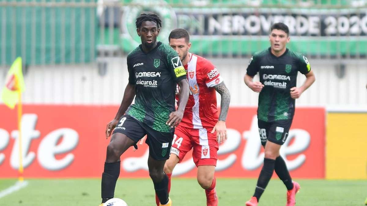 Pordenone Calcio: Risolto il prestito dell'attaccante Tsadjout