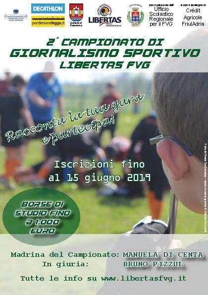 2° Campionato di Giornalismo Sportivo Libertas FVG: In palio 1.000 euro. In giuria Manuela Di Centa e Bruno Pizzul