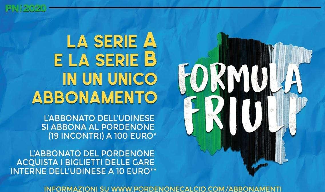Pordenone Calcio: "Formula Friuli", nasce l'abbonamento unico Udinese-Pordenone