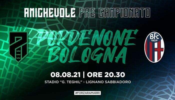 Pordenone Calcio: amichevole con Bologna, info prevendita 