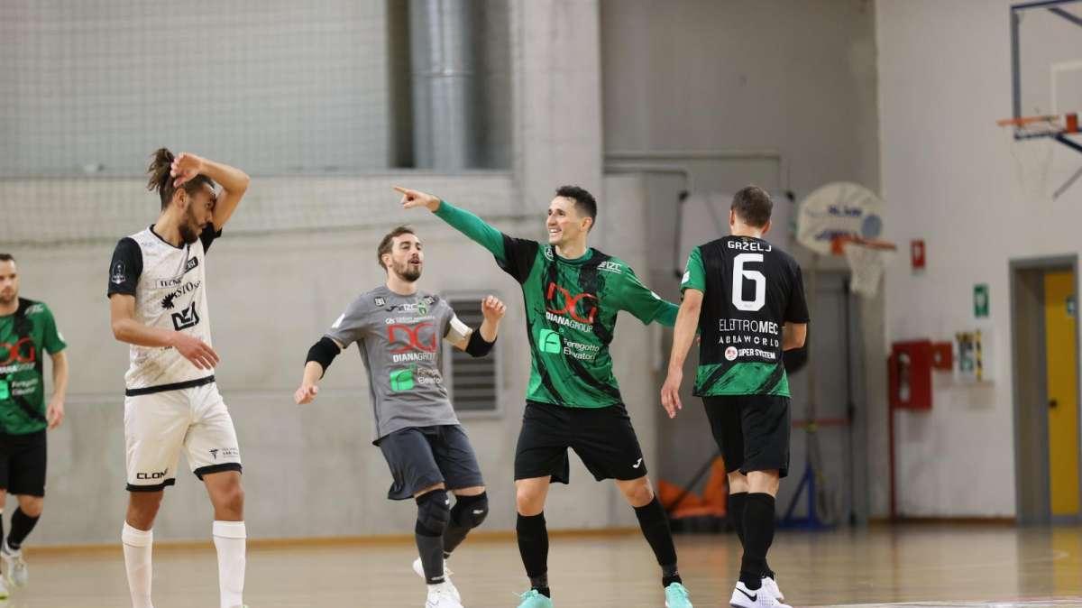 Calcio a 5: Diana Group Pordenone, al Palaflora i neroverdi battono anche l'Altovicentino