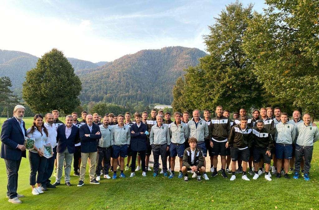 Pordenone Calcio: allenamento neroverde al Golf Senza Confini di Tarvisio