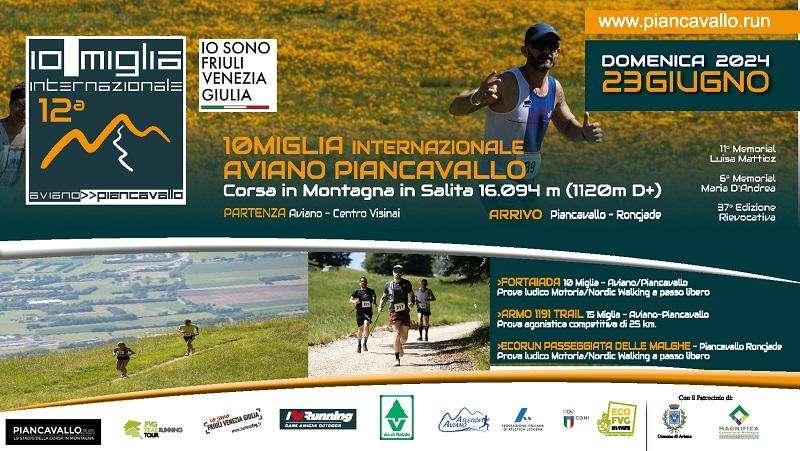 Atletica: conto alla rovescia per l’Aviano-Piancavallo