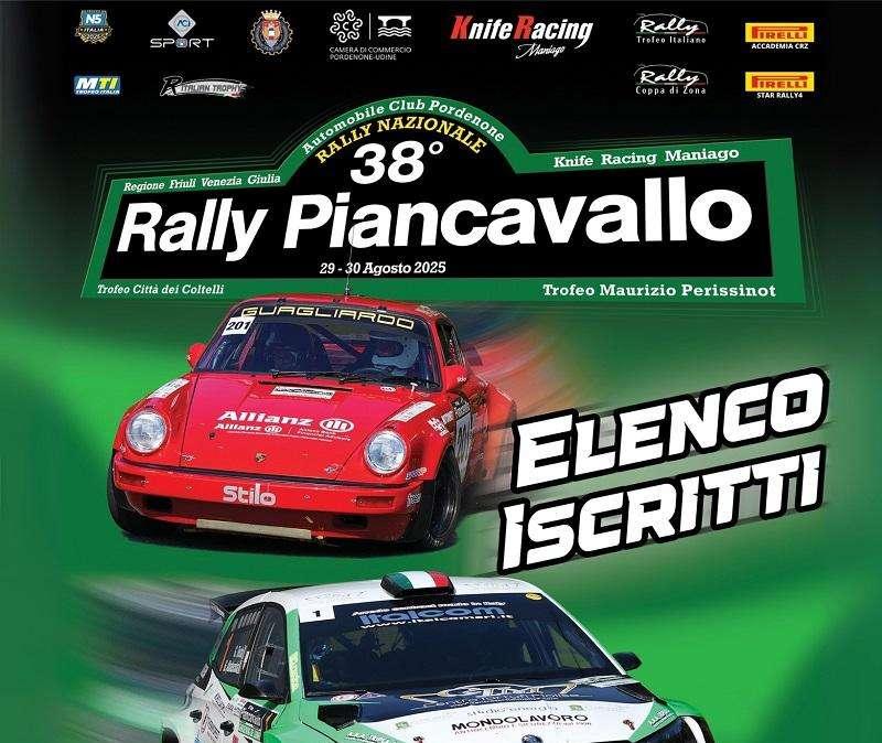 Rally: tutto pronto per il 38° Rally Piancavallo