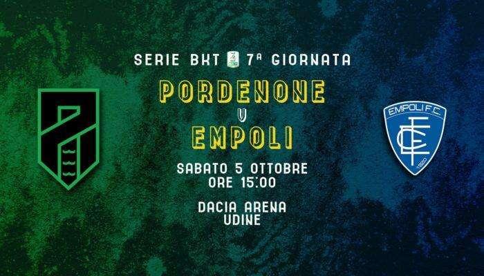 Pordenone-Empoli, prevendita attiva