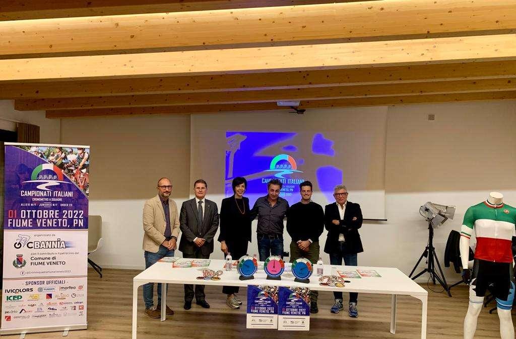 Ciclismo: presentati i Campionati italiani cronosquadre di Fiume Veneto