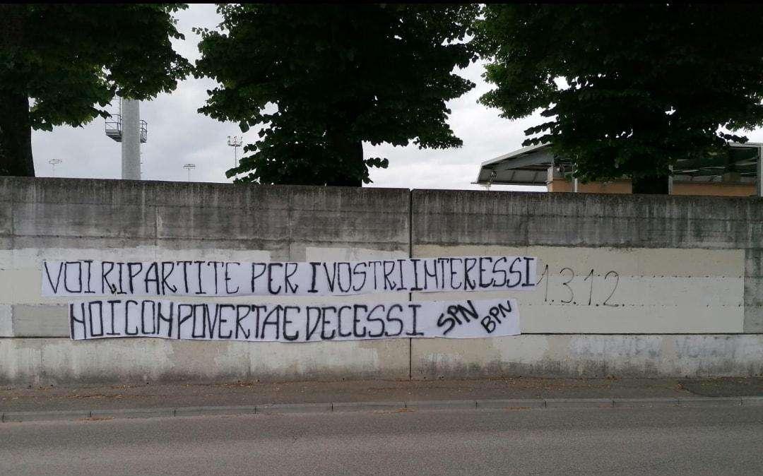 Pordenone Calcio: Bandoleros e Supporters contro la ripresa del campionato