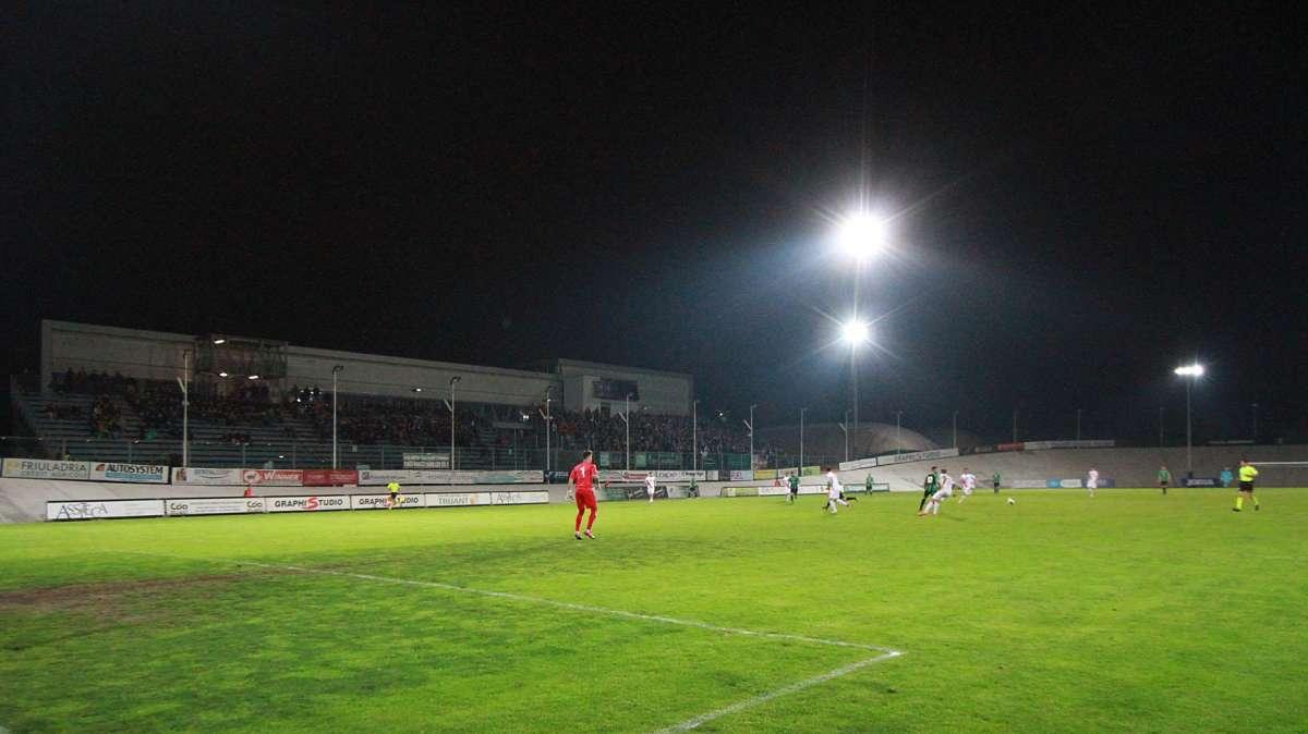Illuminazione, impianto promosso con lode. Bottecchia stadio da Lega Pro