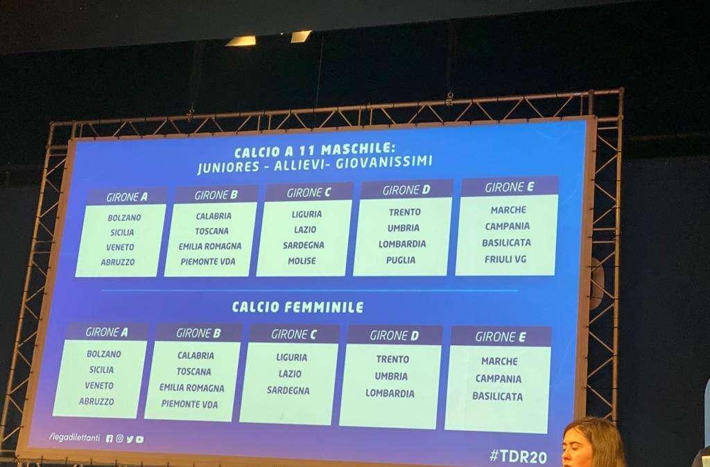 FIGC Regionale: ecco il sorteggio dei gironi eliminatori del Torneo delle Regioni 2020 di calcio a 11