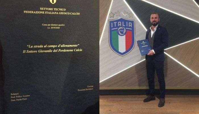 Pordenone Calcio: Berrettoni promosso direttore a Coverciano