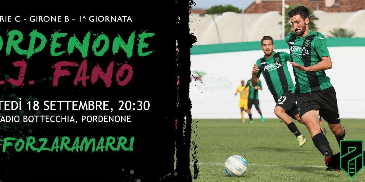 Pordenone-Fano, prevendita attiva. Tutti al Bottecchia