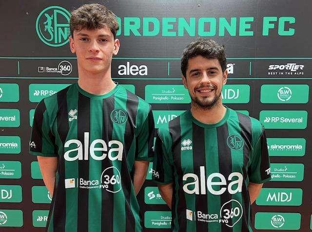 Pordenone Fc: tesserati i centrocampisti Carniello e Moras