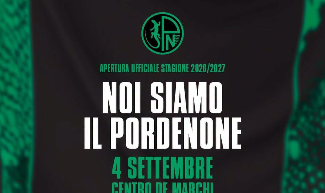 Pordenone Fc: venerdì 4 settembre “Noi siamo il Pordenone”