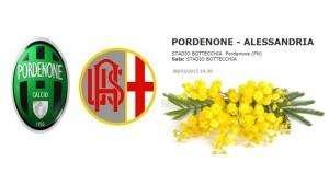 Pordenone-Alessandria, l'8 Marzo per le tifose biglietto speciale e mimose