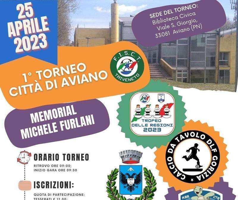 Subbuteo: 1° Torneo Città di Aviano "Memorial Michele Furlani"